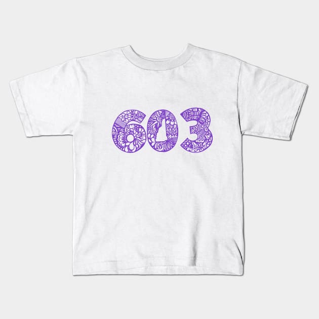 NH_603_PURP Kids T-Shirt by kk3lsyy